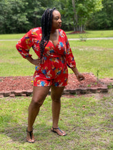 Load image into Gallery viewer, Plus size Tropical Romper (2xL, 3xL)