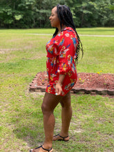 Load image into Gallery viewer, Plus size Tropical Romper (2xL, 3xL)