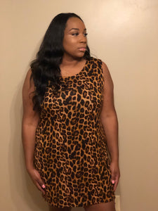 Plus Size Animal Print Dress 2xL & 3xL