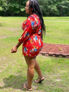 Plus size Tropical Romper (2xL, 3xL)