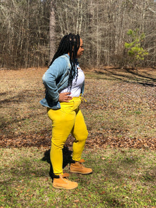 Mustard Joggers (S-M-L)