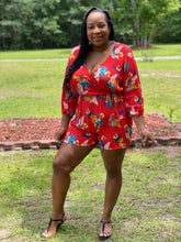 Load image into Gallery viewer, Plus size Tropical Romper (2xL, 3xL)